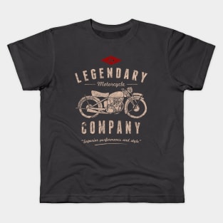 The Legendary motorcycle company distressed Kids T-Shirt